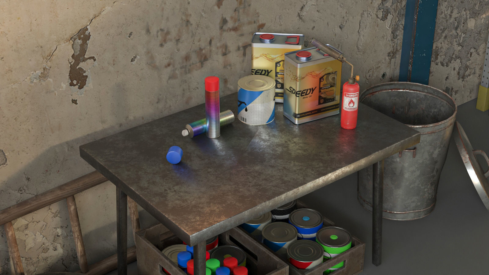 Warehouse Lowpoly Bundle VOL 2 Low-poly 3D model_3