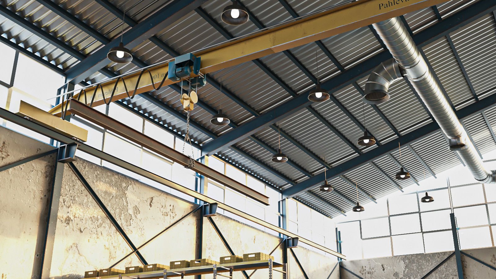 Warehouse Lowpoly Bundle VOL 2 Low-poly 3D model_10