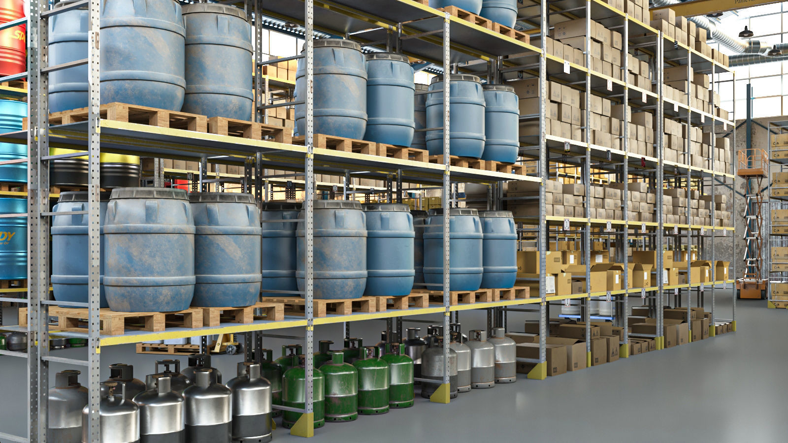 Warehouse Lowpoly Bundle VOL 2 Low-poly 3D model_5