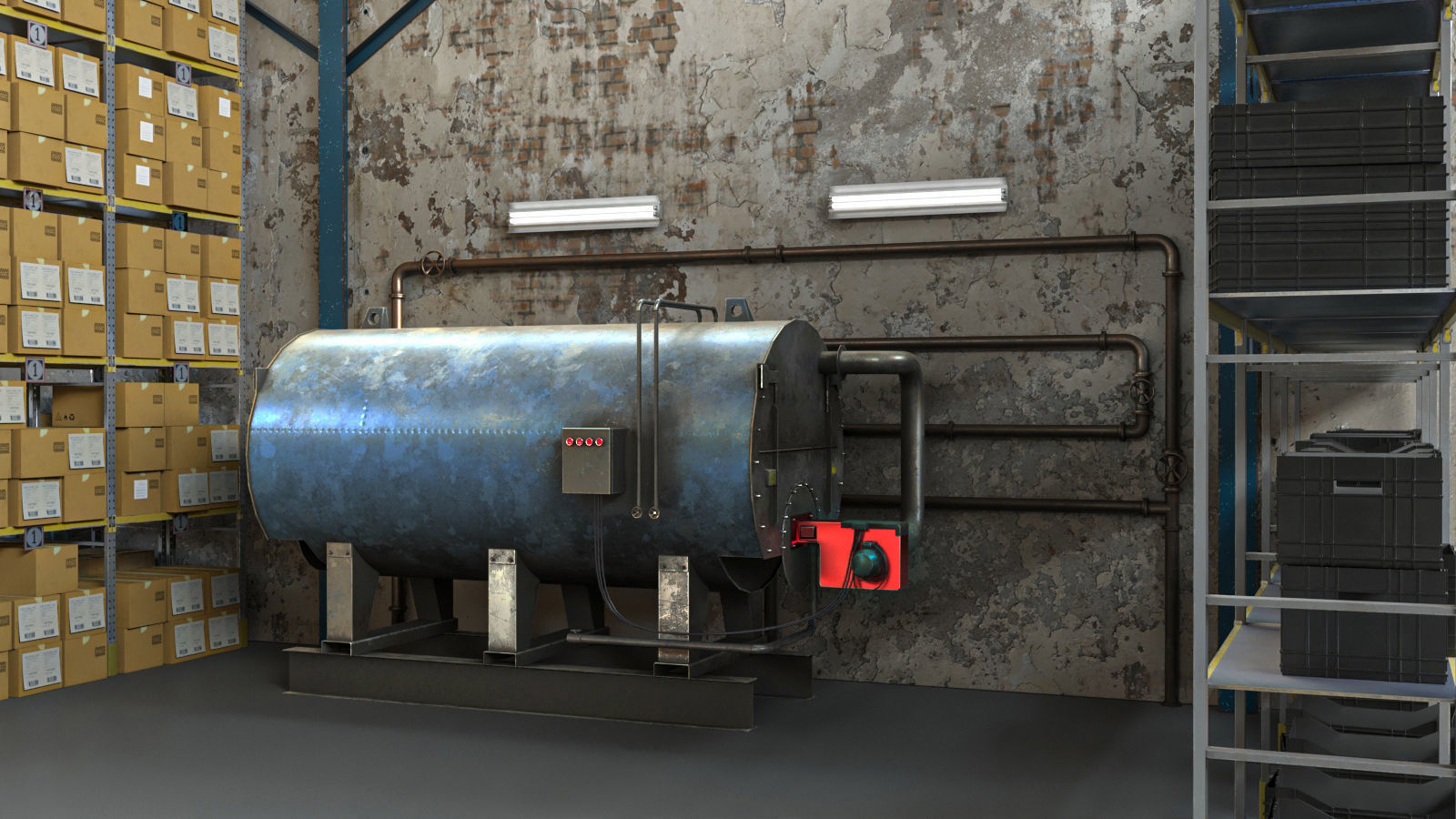 Warehouse Lowpoly Bundle VOL 2 Low-poly 3D model_9