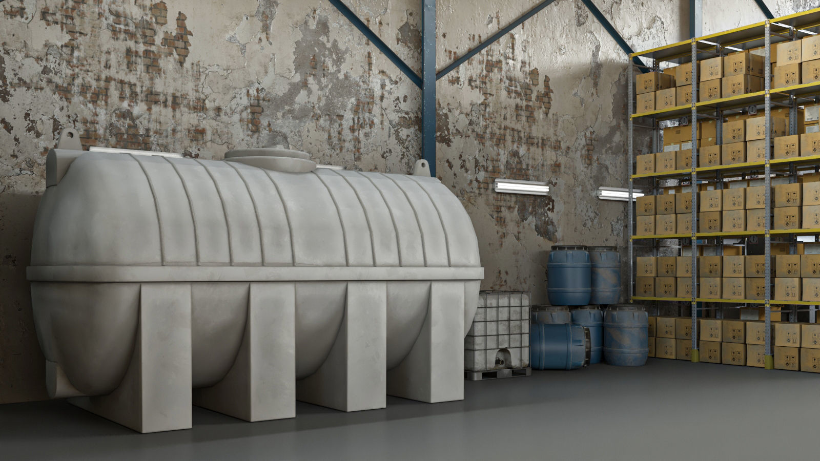 Warehouse Lowpoly Bundle VOL 2 Low-poly 3D model_4