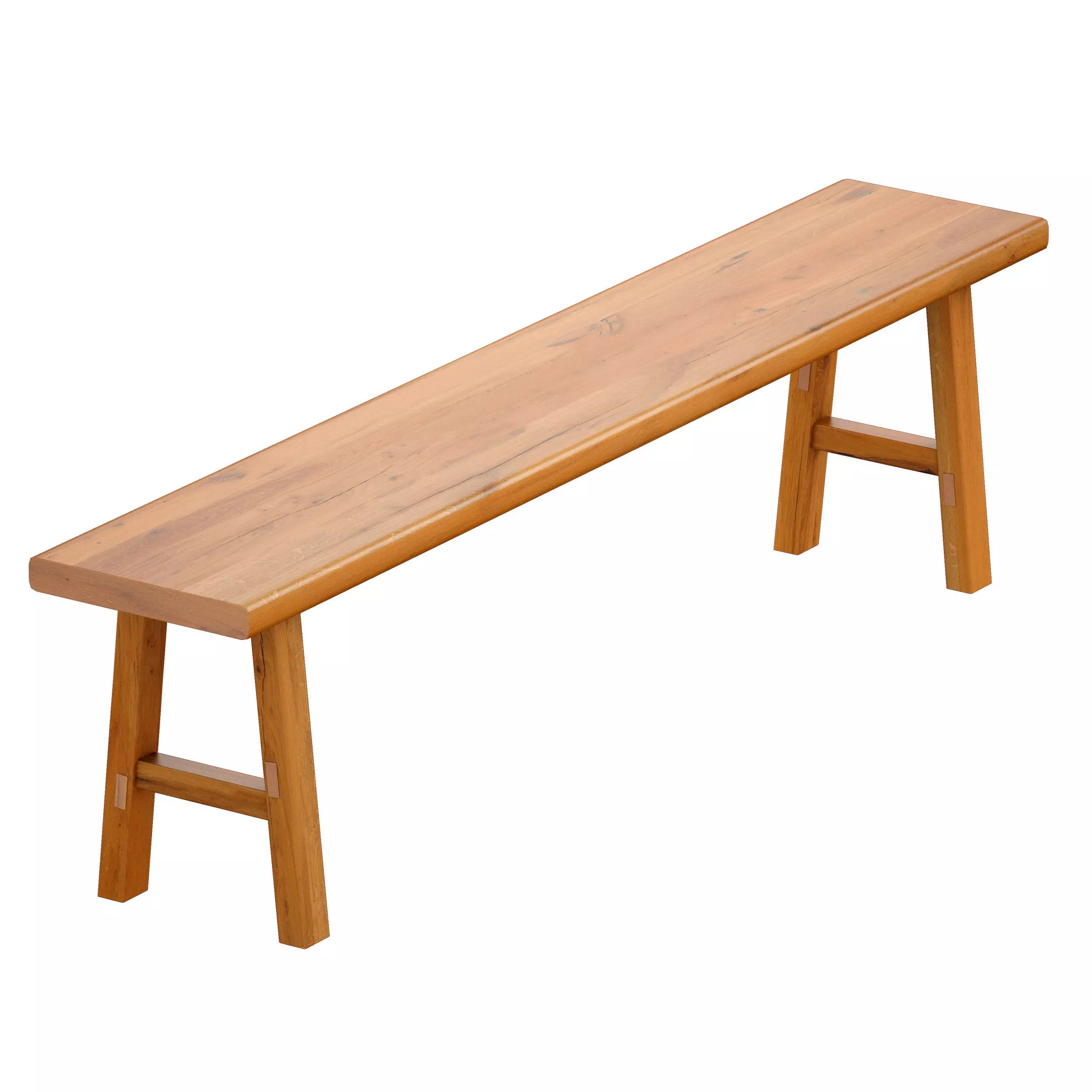 Wooden bench 3D model