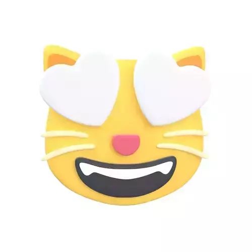 Twitter Smiling Cat with Heart-Eyes V1 009