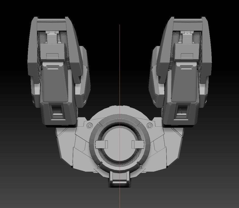 Gundam Exia - Devise Pack 3D print model_8