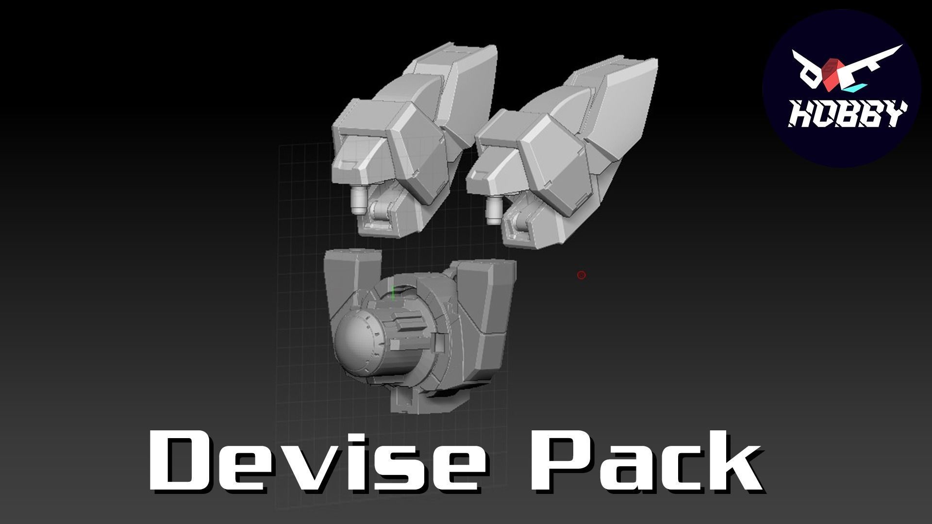 Gundam Exia - Devise Pack 3D print model_1