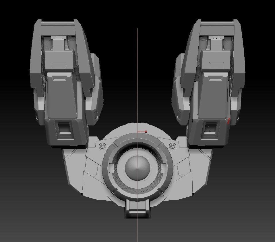 Gundam Exia - Devise Pack 3D print model_7