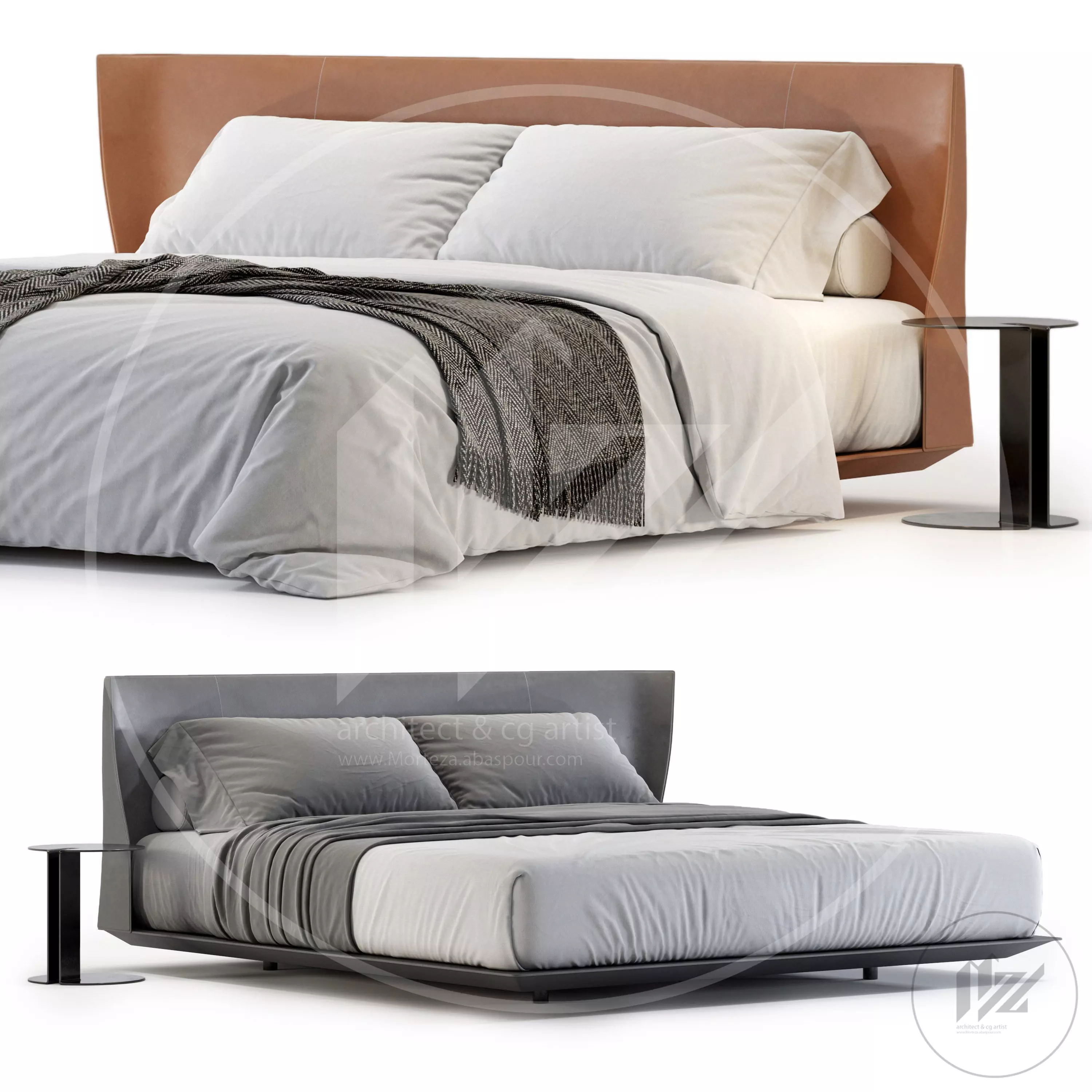 B And B Italia Alys Bed 3D model