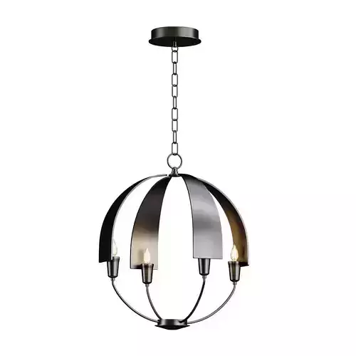 cirque metal chandelier with three lights