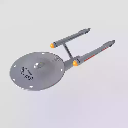 ship Enterprise NCC-1701 from the original Star Trek 3D model
