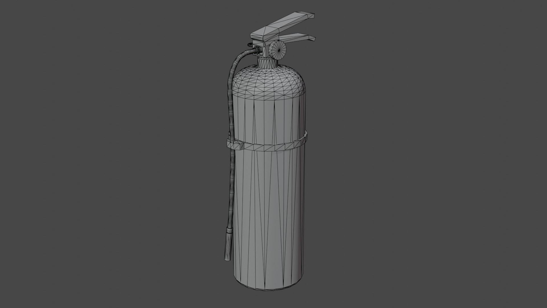 Low Poly Fire Extinguisher Low-poly 3D model_6