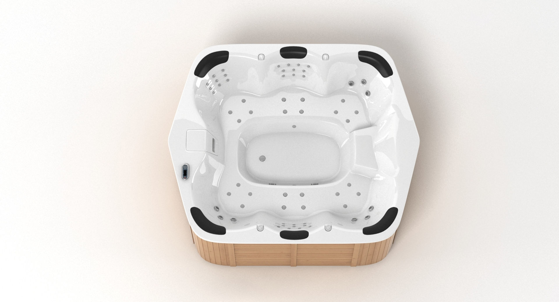 Whirlpool 6 Person Hot Tub 3D model_1
