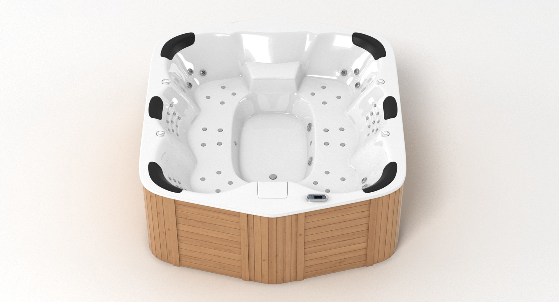 Whirlpool 6 Person Hot Tub 3D model_8