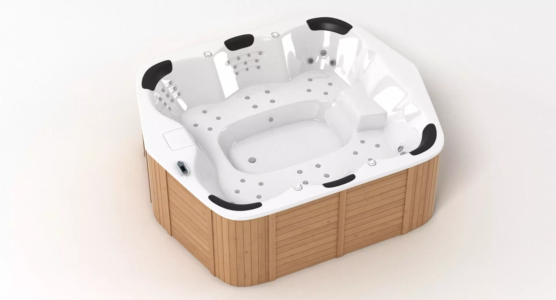 Whirlpool 6 Person Hot Tub 3D model_0