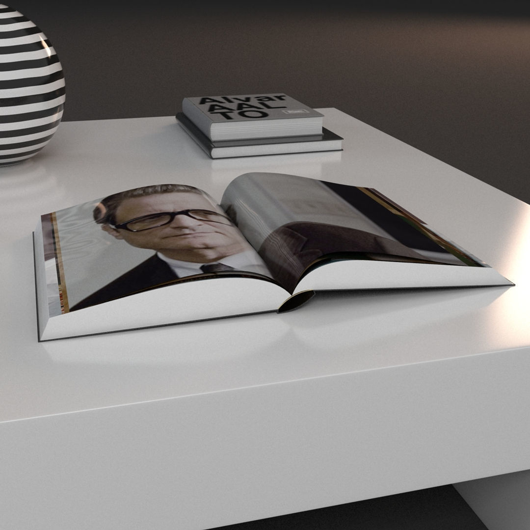 Couch Table and Decor 3D model_3