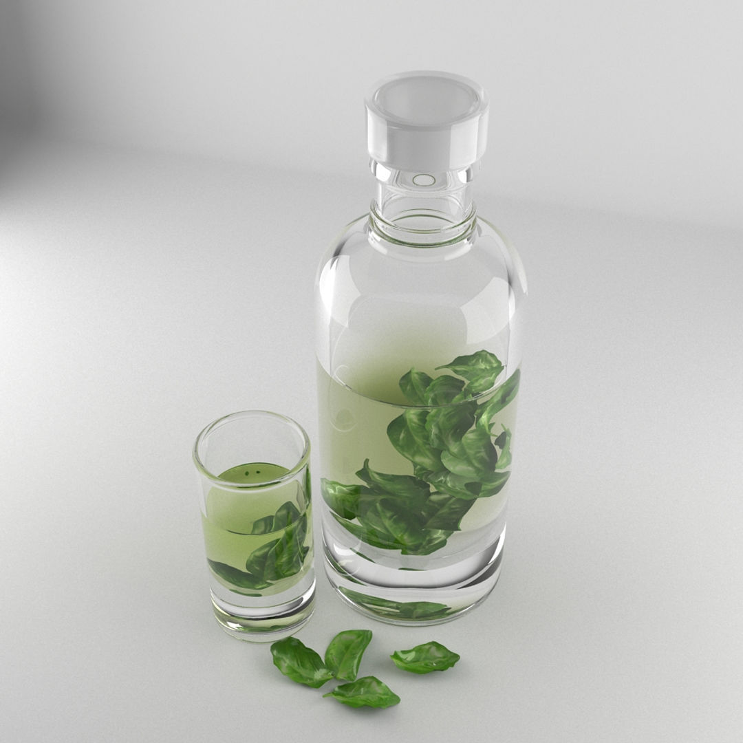 Decanter and Shot Glass 3D model_1