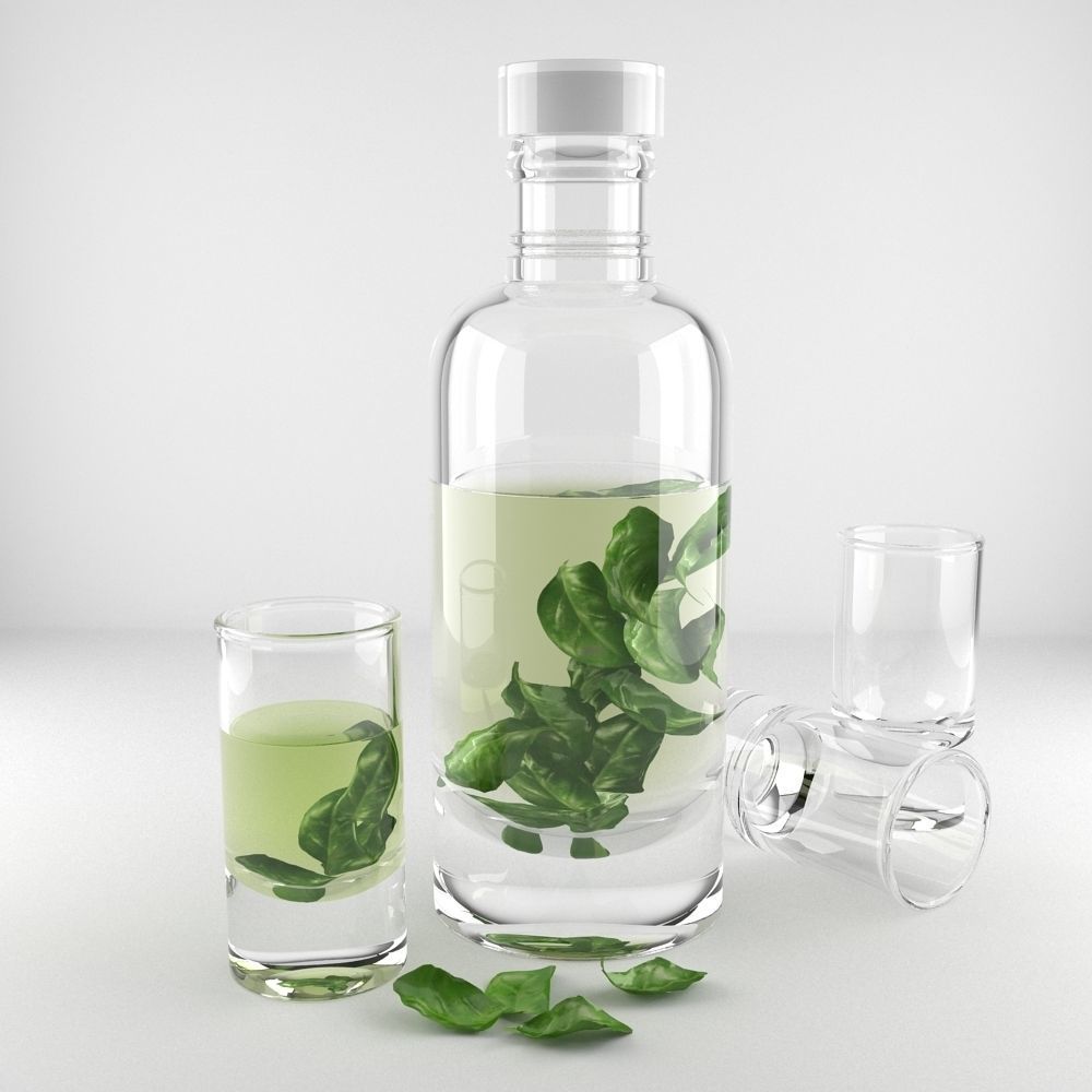 Decanter and Shot Glass 3D model_4