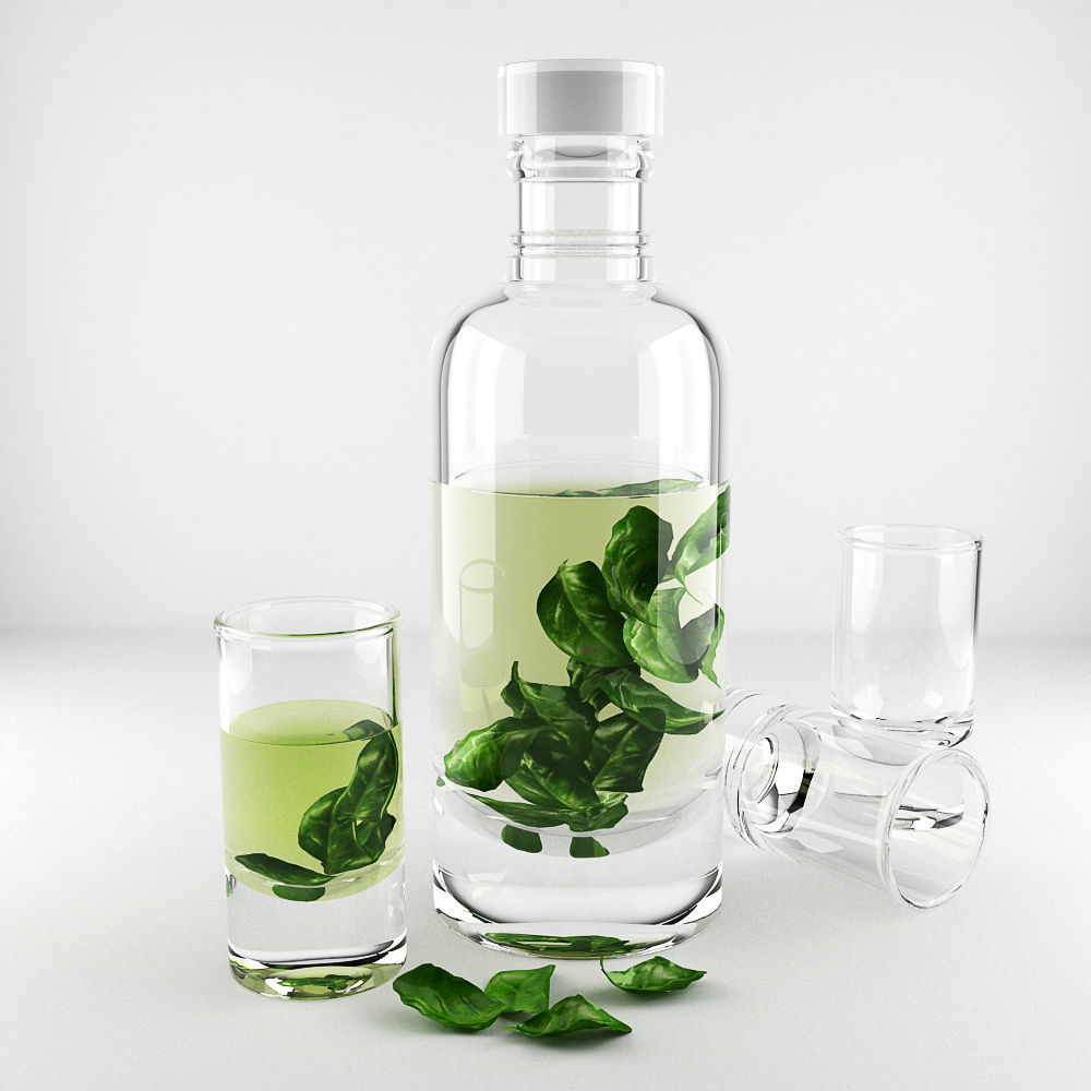 Decanter and Shot Glass 3D model_5