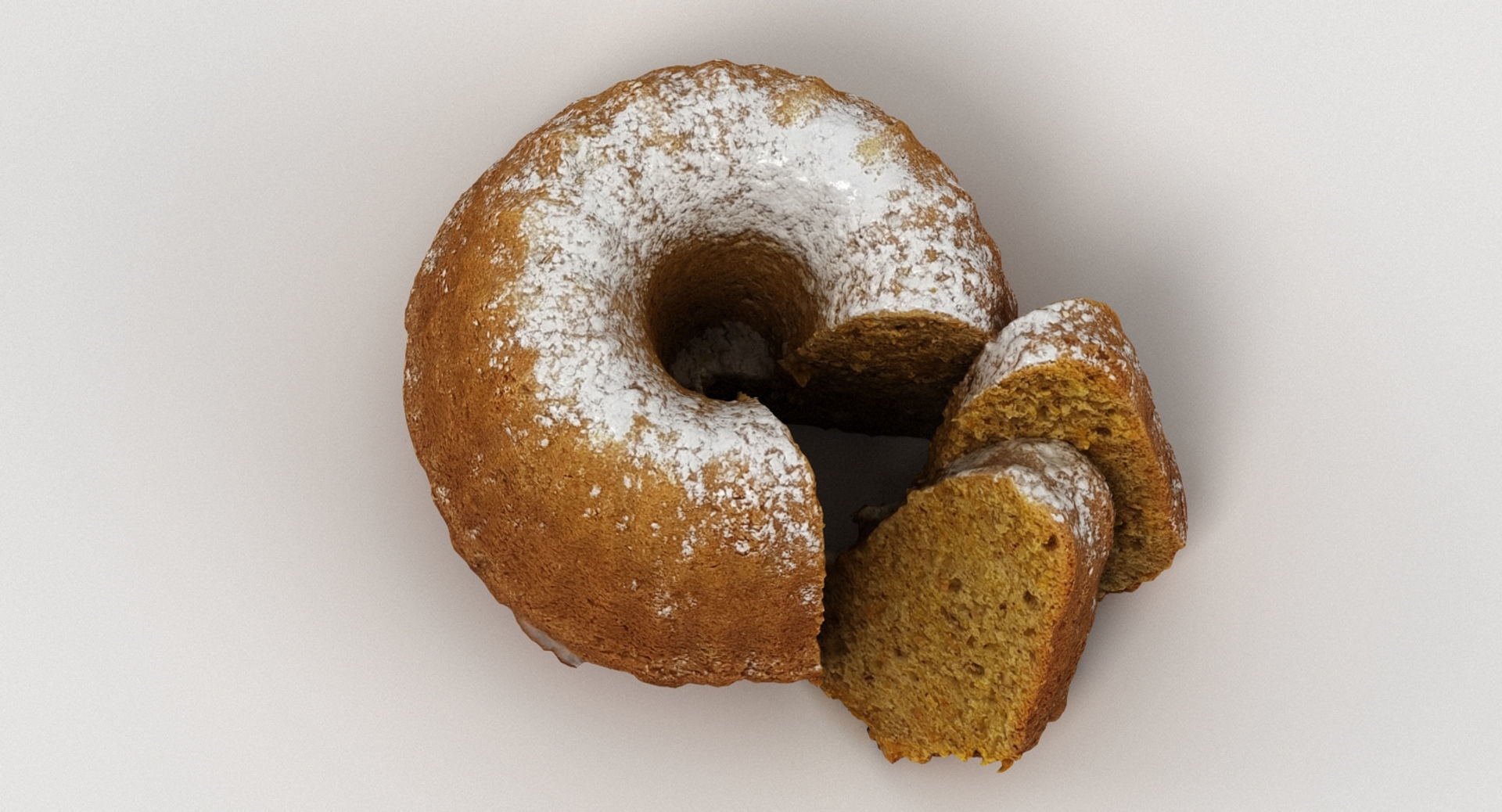 Guglhupf Cake 2 3D model_1