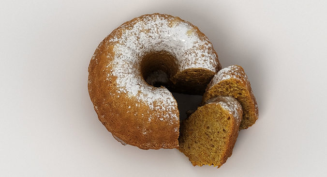 Guglhupf Cake 2 3D model 2