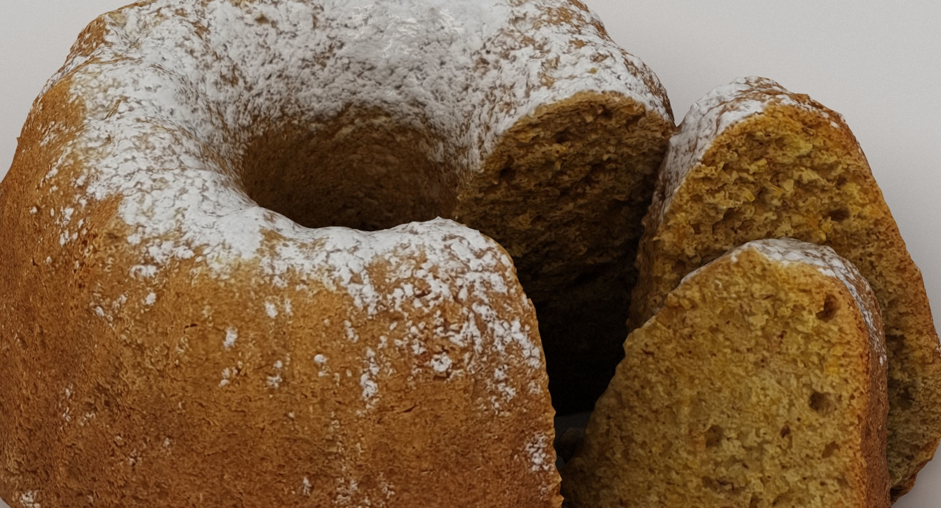 Guglhupf Cake 2 3D model_2