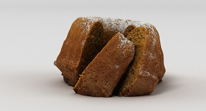 Guglhupf Cake 2 3D model 4