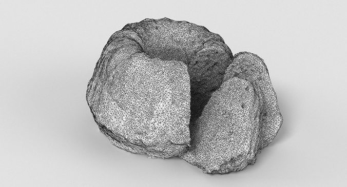 Guglhupf Cake 2 3D model 5