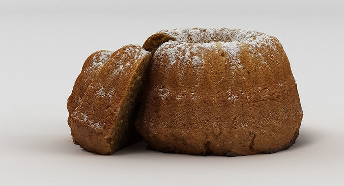 Guglhupf Cake 2 3D model 7