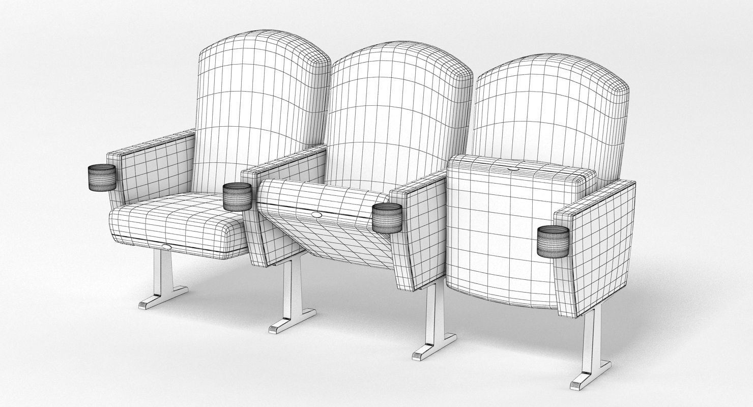 Cinema Chair 3D model_9
