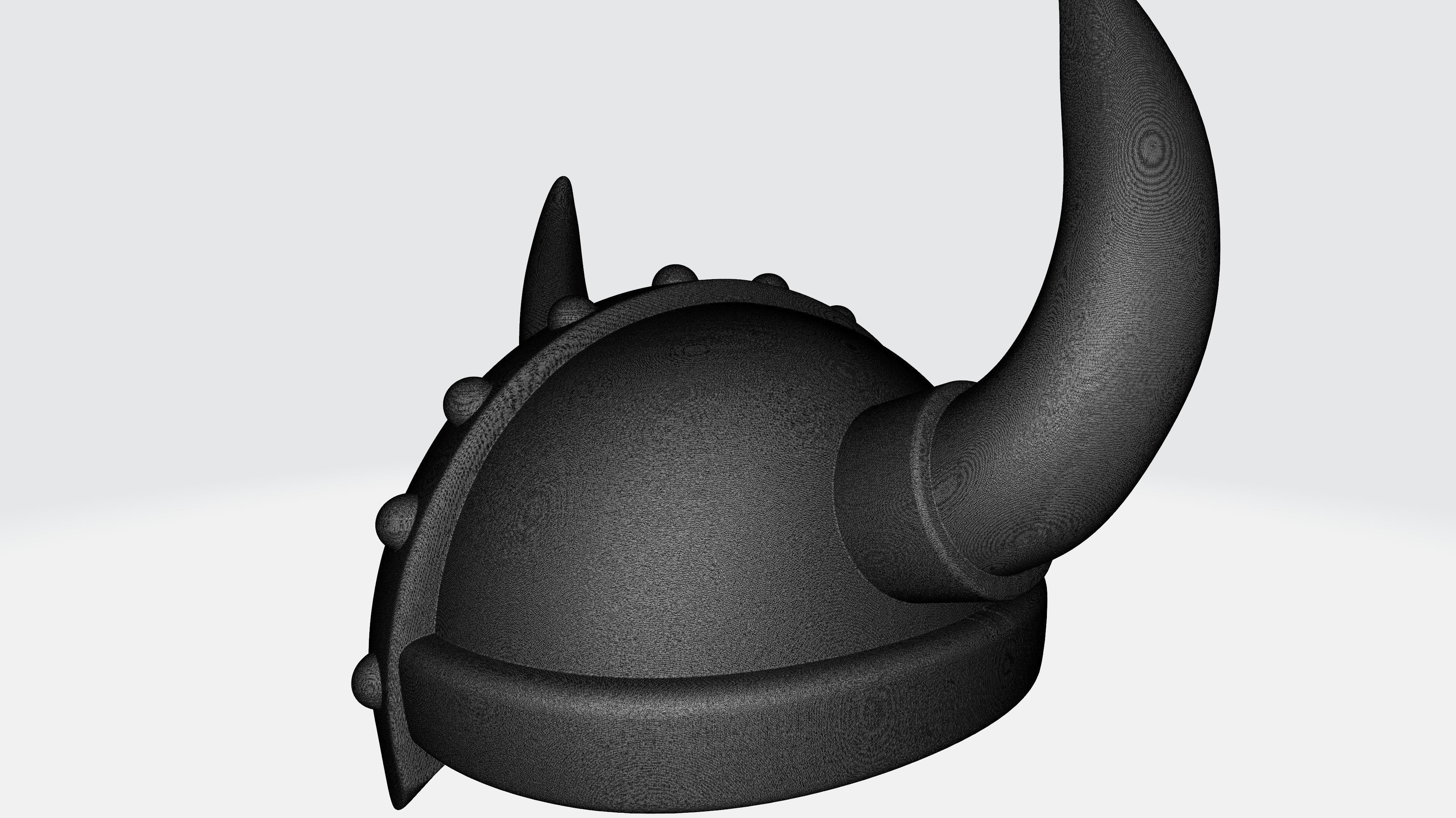 Viking helmet mesh  3D model_7