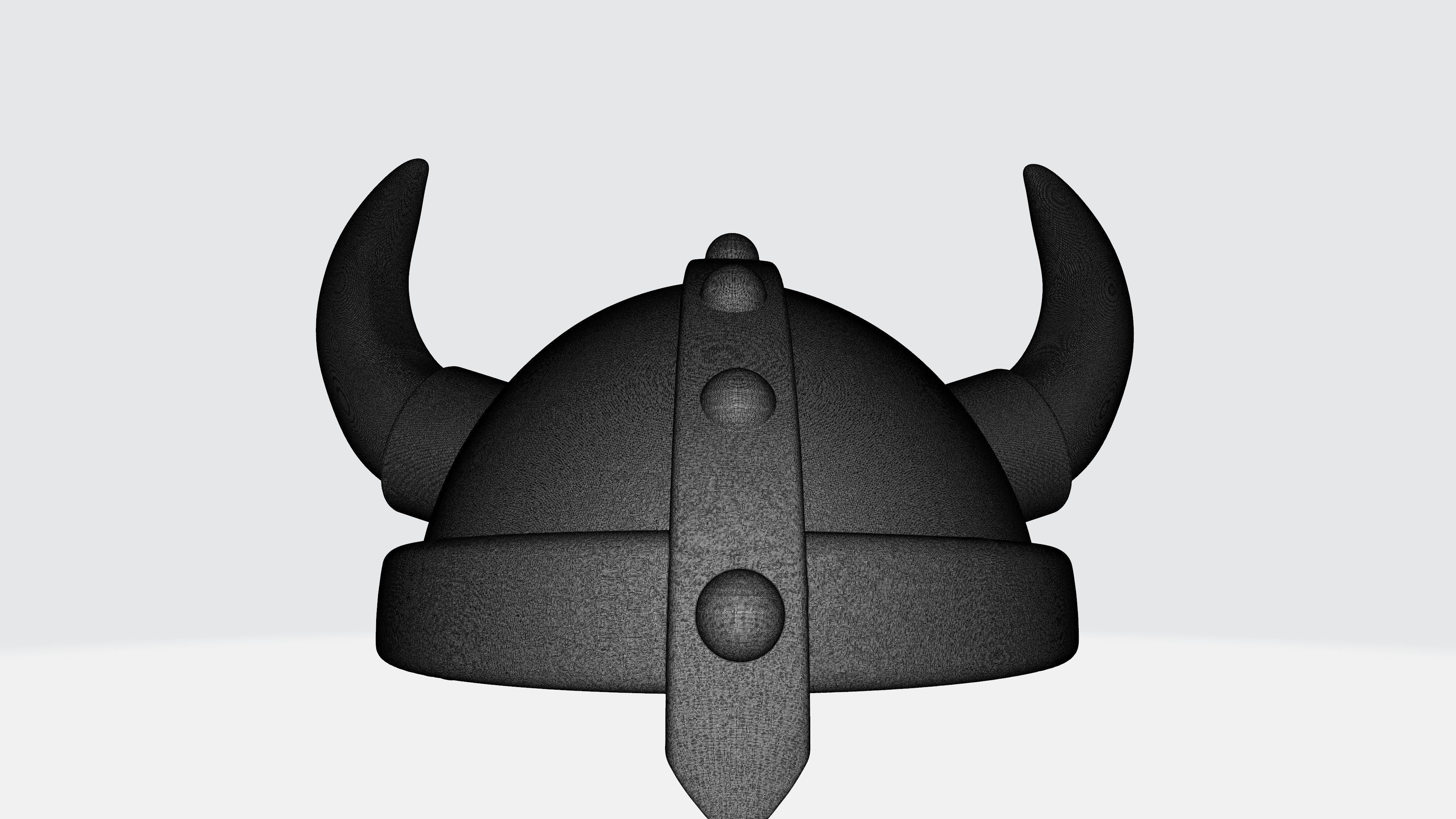 Viking helmet mesh  3D model_2
