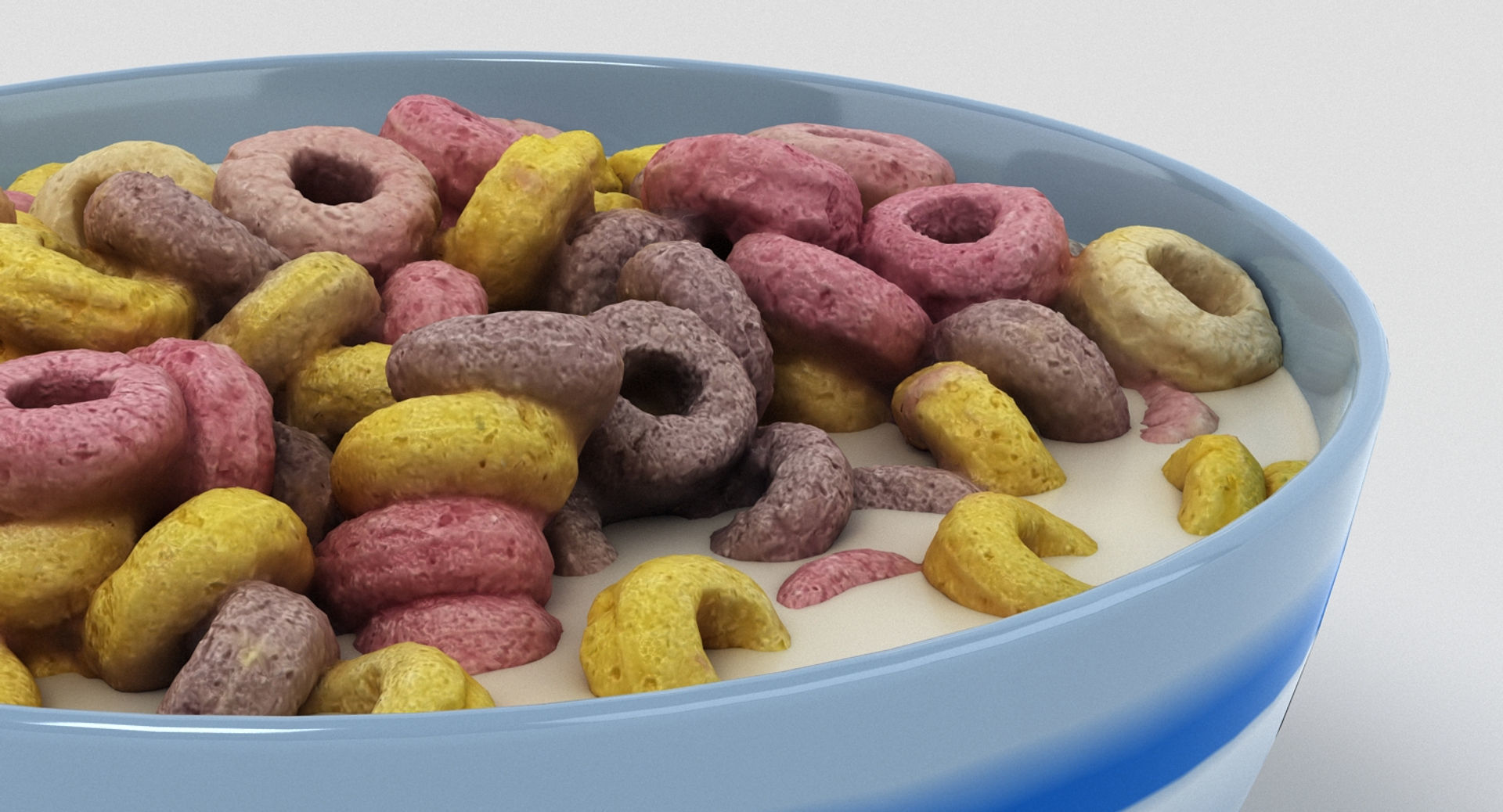Bowl of Cereal 3D model_9