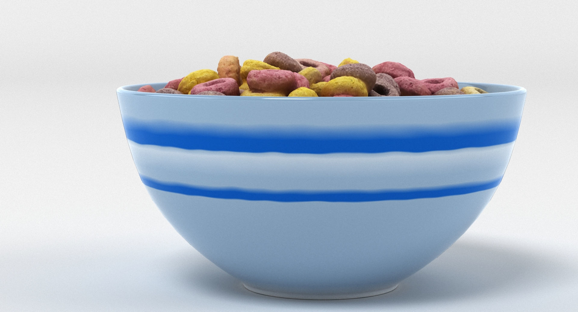 Bowl of Cereal 3D model_8
