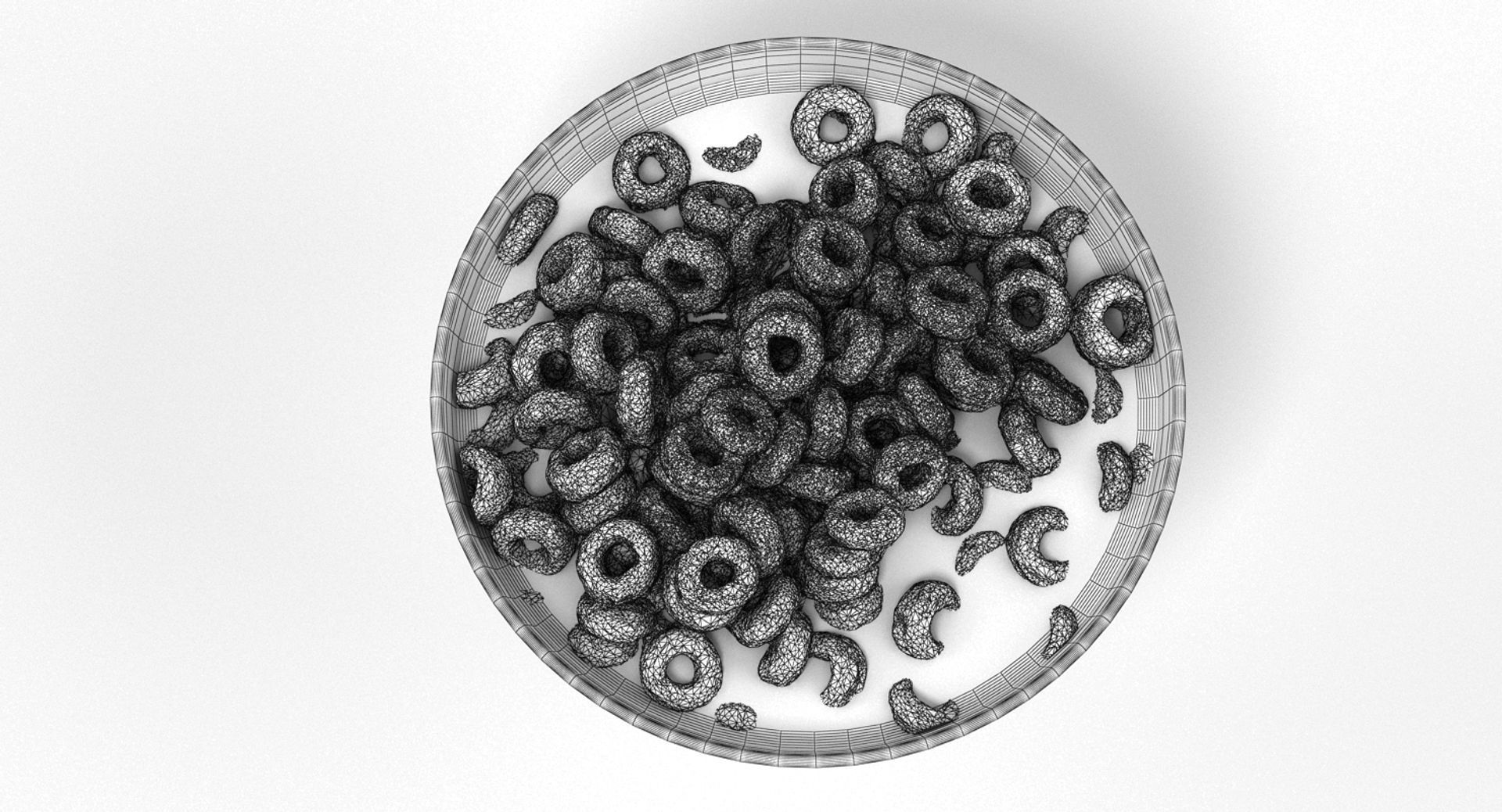 Bowl of Cereal 3D model_7