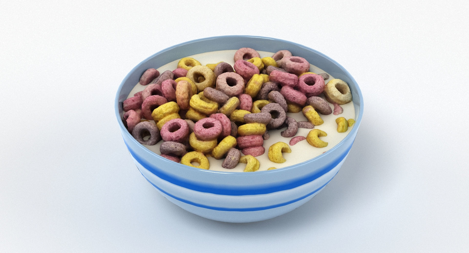 Bowl of Cereal 3D model_5