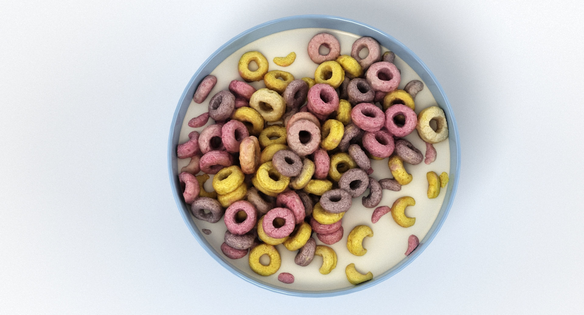 Bowl of Cereal 3D model_6