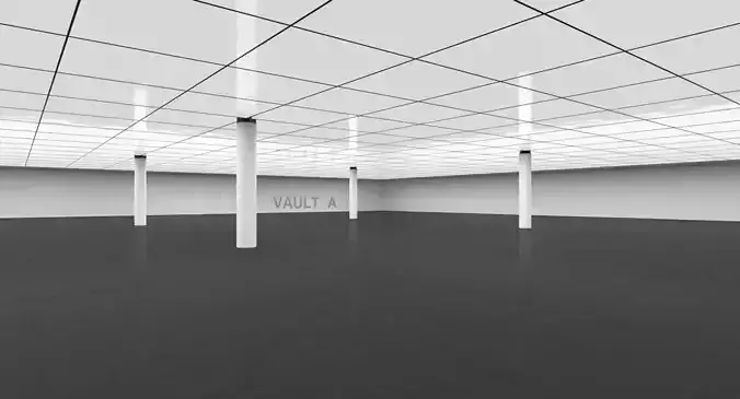 Empty Museum Interior 3D model