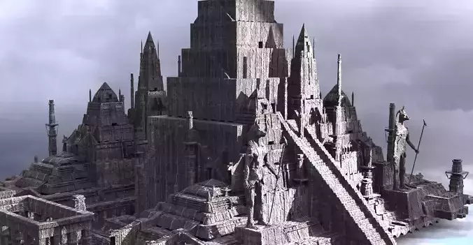 Arch pyramid of Anubis 3D model