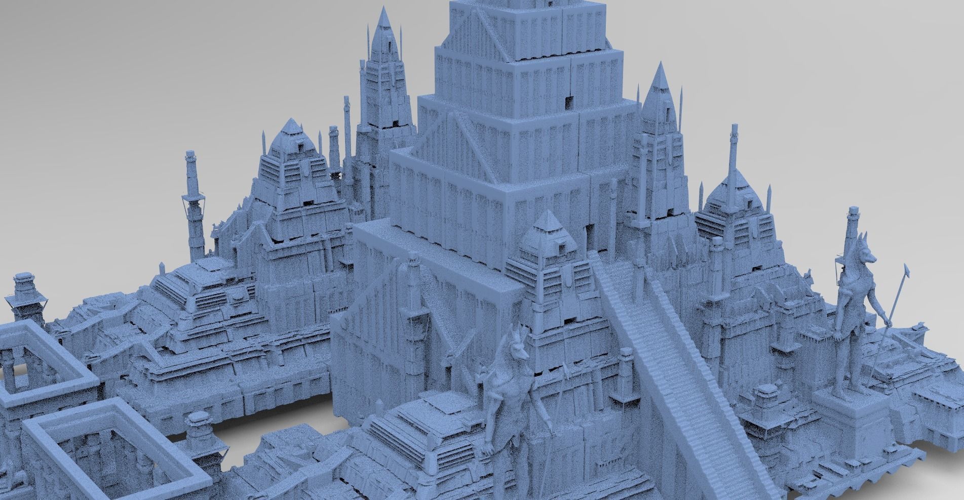 Arch pyramid of Anubis 3D model_2