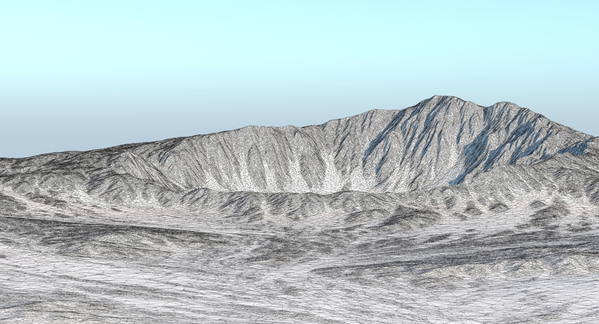 Crater 2 mountain with hole in middle 3D model_14