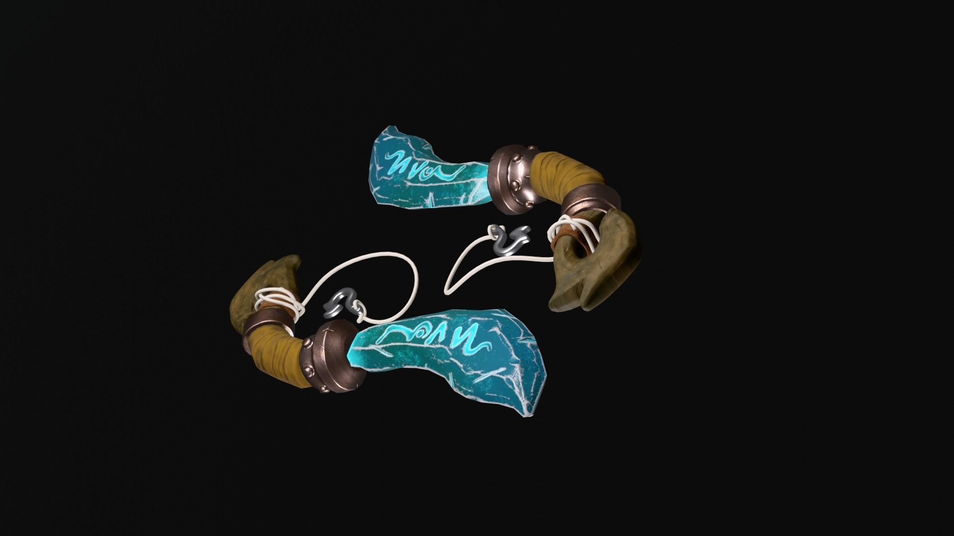 Dagger Stylized Low-poly 3D model_2