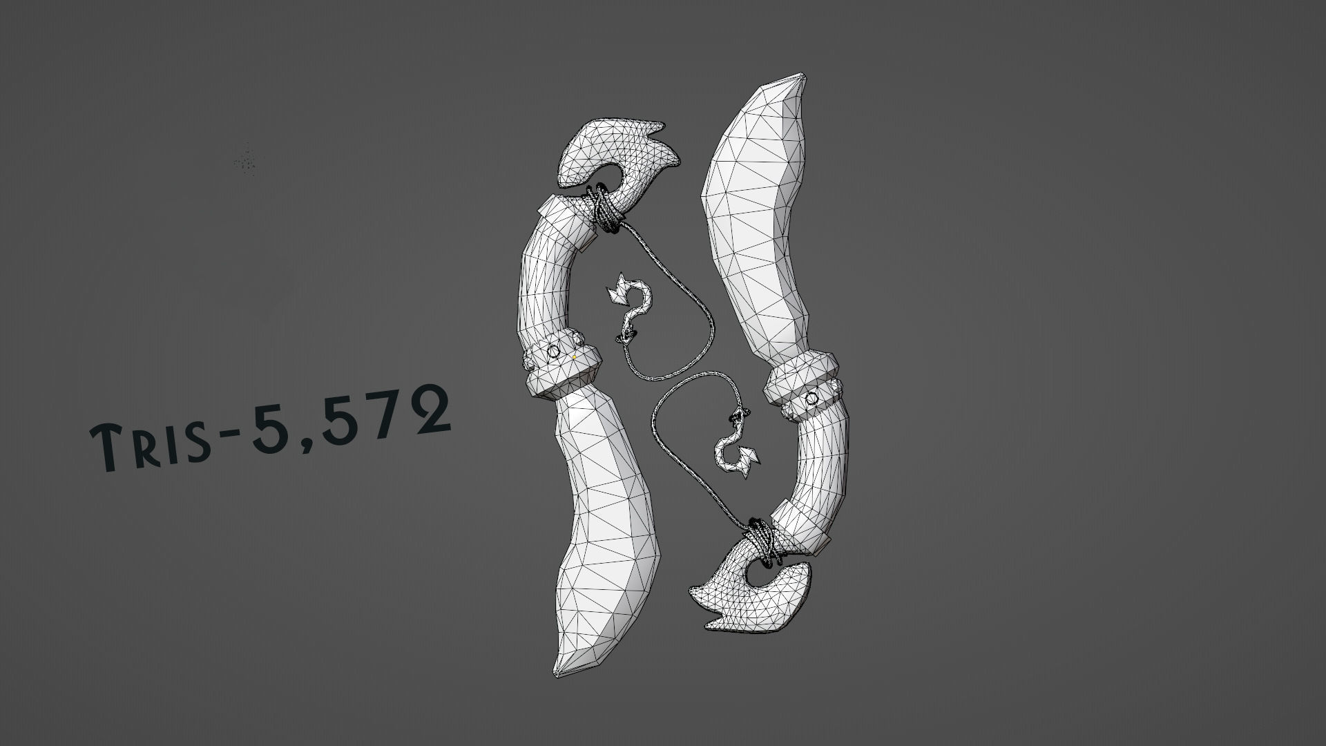 Dagger Stylized Low-poly 3D model_5