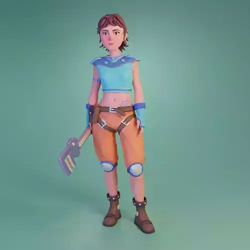 Mechanic Girl - Stylized Character