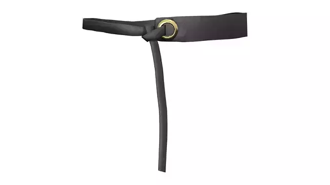 Fashion Swift Black Leather Knot Tie Belt