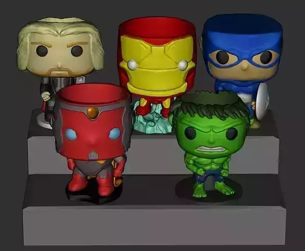 avengers vases and plants