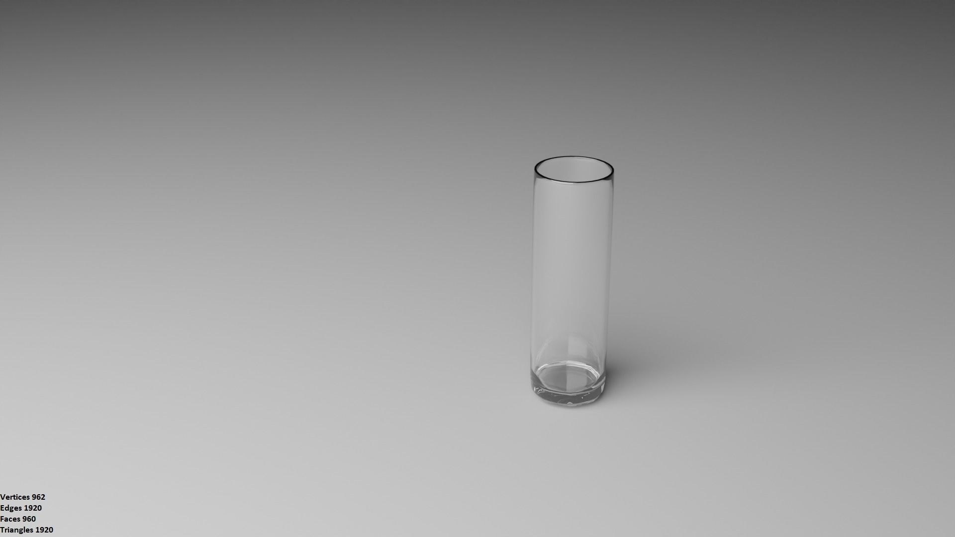 Three types of glasses Low-poly 3D model_3
