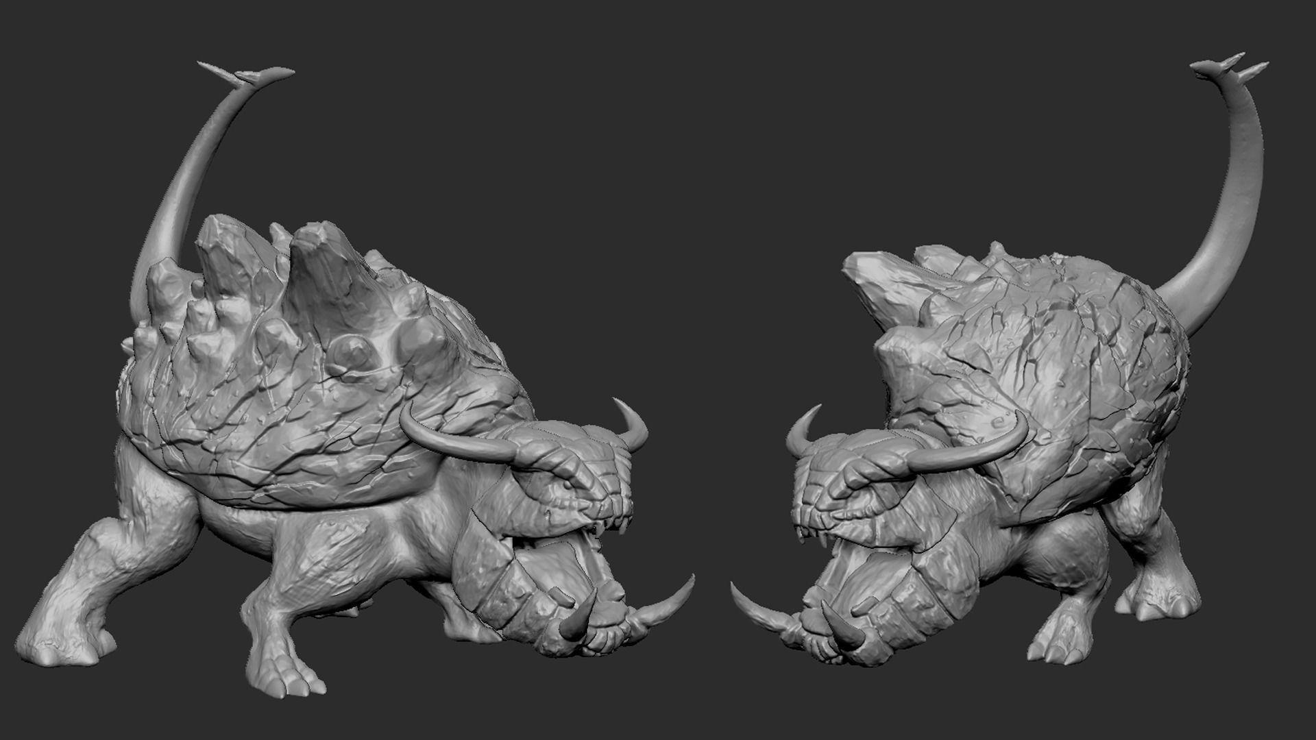 Rock Monster 3D model_3