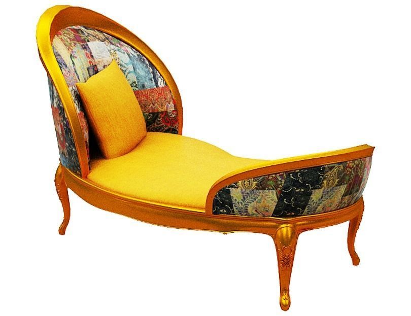 Classical sofa set  Low-poly 3D model_12