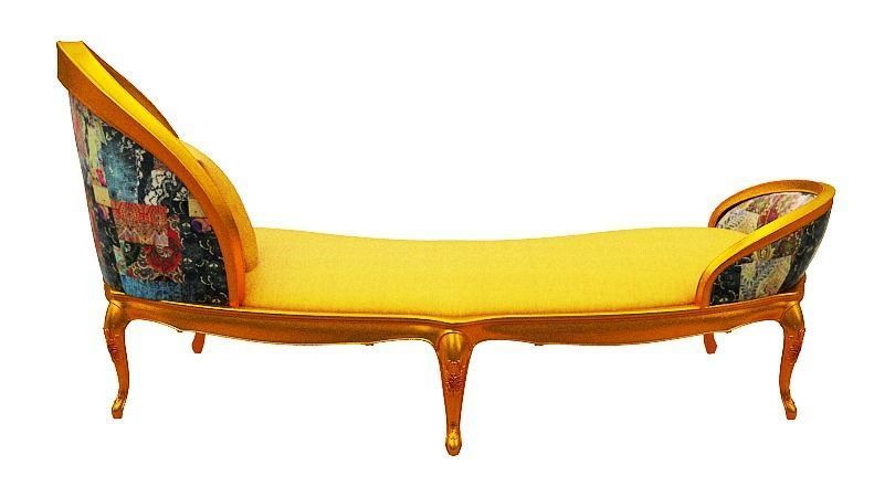 Classical sofa set  Low-poly 3D model_18