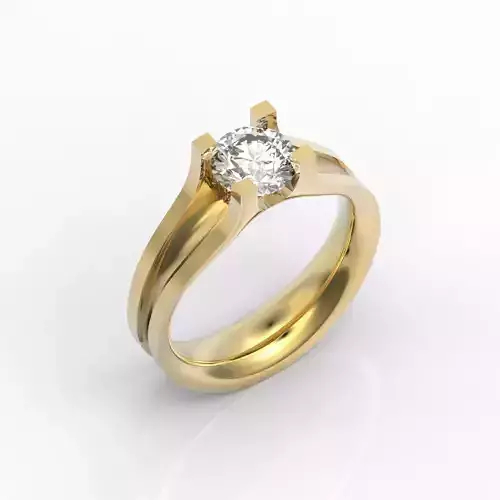 solitaire engagement ring 4 prong