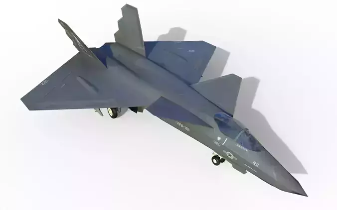 YF-23 naval NATF-23 3D model